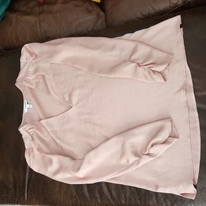 Womens express blouse top size medium, blush in color